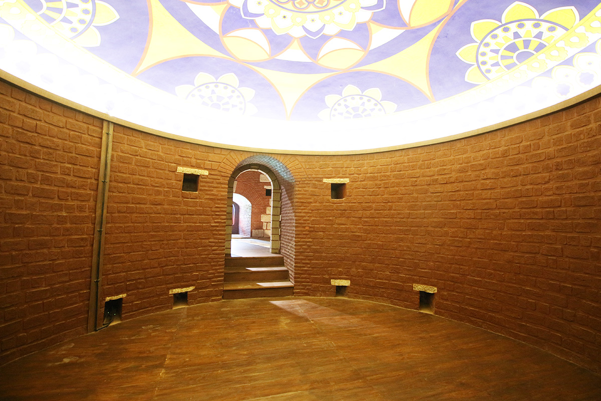 Water inlets inside the Hammam as well as ventilation ducts